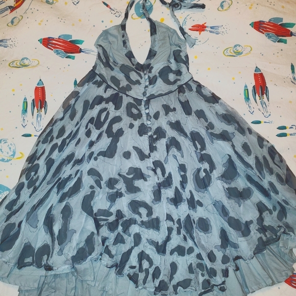 Kate Moss for Topshop Leopard Halter Dress - Picture 3 of 6